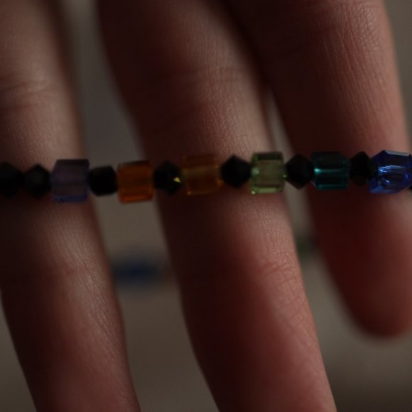 Blue and multi-colored bracelet - Picture 4 of 4
